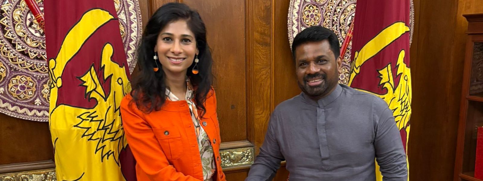 IMF's Gita Gopinath Meets President Dissanayake